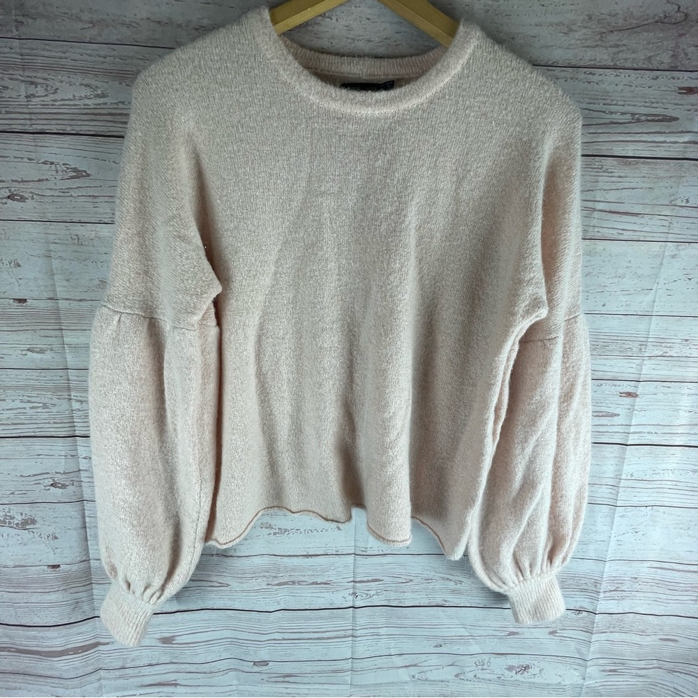 Stone Row Sweater Woman’s Sz M Pink Wool Blend